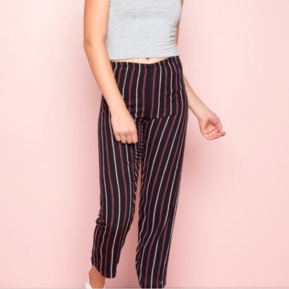 brandy melville striped trousers